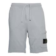 Stone Island Grå Fleece Shorts Bermudas Ss25 Gray, Herr