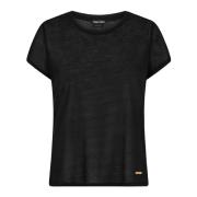 Tom Ford Svart Bambu Jersey T-Shirt Black, Dam