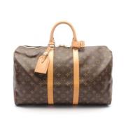 Louis Vuitton Vintage Pre-owned Canvas handvskor Brown, Dam