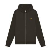 Lyle & Scott Mid Layers Hybrid Zip Hoodie Green, Herr