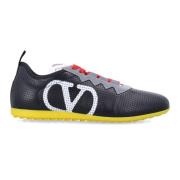 Valentino Garavani Perforerad Nappa Sneaker | VLogo Detalj Black, Herr