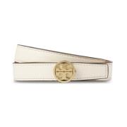 Tory Burch Vändbar Miller Bälte Beige, Dam