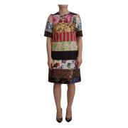 Dolce & Gabbana Patchwork Mini Klänning - Multifärgad Elegans Multicol...