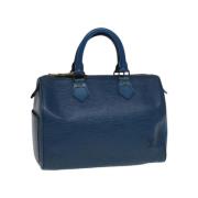 Louis Vuitton Vintage Pre-owned Laeder handvskor Blue, Dam