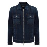 Dsquared2 Denimjackor med metallknappar Blue, Herr