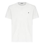 Dondup Vit Bomull T-shirt med Logotyp White, Herr