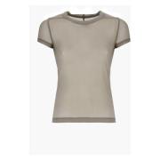 Rick Owens Beige Dam Crew Neck T-Shirt Beige, Dam