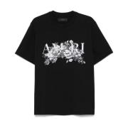 Amiri Svarta Crew Neck T-shirts och Polos Black, Herr