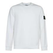 Stone Island Vita Tröjor för Män White, Herr