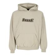 HUF Logo Applique Hooded Fleecetröja Beige, Herr