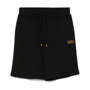 Versace Jeans Couture Svart och Guld Bermuda Shorts Black, Herr