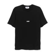 Msgm Svart Crew Neck T-shirt Black, Herr