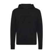 JW Anderson Svart huvtröja med framficka Black, Herr