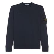 Stone Island Blå Tröjor för Män Blue, Herr