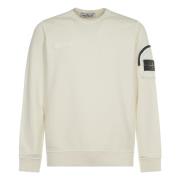 Stone Island Vita Tröjor för Män White, Herr