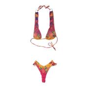 F**k Spets Bikini Set Multicolor, Dam