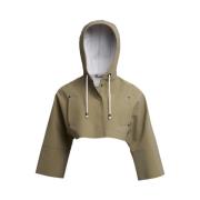 Stutterheim Kort Huva Regnrock Green, Dam