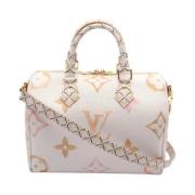 Louis Vuitton Vintage Pre-owned Canvas handvskor White, Dam