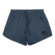 F**k Herr badshorts med dragsko Blue, Herr