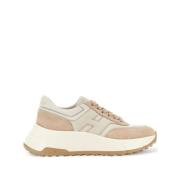 Hogan Beige Hi-Fi Sneakers med Stiligt Design Beige, Dam