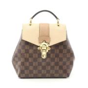 Louis Vuitton Vintage Pre-owned Canvas ryggsckar Beige, Dam