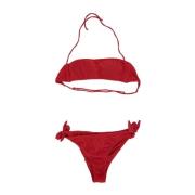 F**k Spets Dam Bikini Set Red, Dam