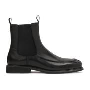 Kazar Svarta Chelsea Boots med Sömmar Black, Herr