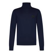 Dolce & Gabbana Blå Turtleneck Sweatshirt Ss25 Blue, Herr