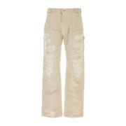 1017 Alyx 9SM Wide Leg Sand Denim Jeans Beige, Dam