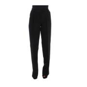 Ermanno Scervino Elegant Svart Bred Ben Silkeblandning Jeans Black, Da...