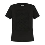 Munthe T-shirt med 'Fenella' logotyp Black, Dam