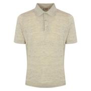 Brunello Cucinelli Linnepolotröjor i bomull Beige, Herr