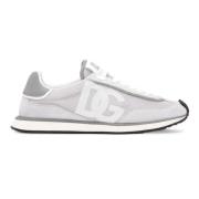 Dolce & Gabbana Grå och vita sneakers White, Herr