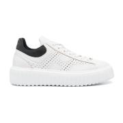 Hogan Vita Sneakers med Perforerad H-logotyp White, Herr