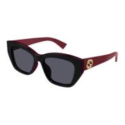 Gucci Cat Eye Solglasögon Black, Dam