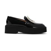 Roger Vivier Svarta Läderloafers Damskor Black, Dam