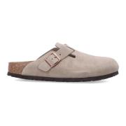 Birkenstock Taupe Stängda Träskor Sandaler Mocka Brown, Herr