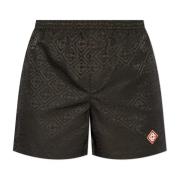 Casablanca Badshorts med logotyp Black, Herr