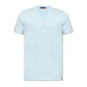 Tom Ford T-shirt med logotyp Blue, Herr