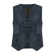 AllSaints Vest Averie Blue, Dam