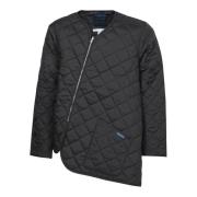 Comme des Garçons Svart Quiltad Jacka Hög Krage Black, Herr