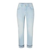 MAC Autentiska ljusblå straight-leg jeans Blue, Dam