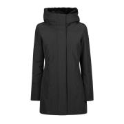 Woolrich Faux Fur Parka för kallt väder Black, Dam