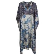 Pierre-Louis Mascia Lång Kaftan Klänning Multicolor, Dam