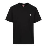 Kenzo Svart T-shirt med brodyr Black, Herr