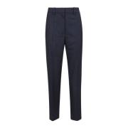 Anine Bing Navy Pinstripe Byxor Blue, Dam