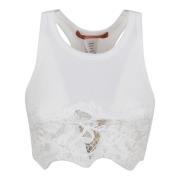 Ermanno Scervino Vit Top för Kvinnor White, Dam