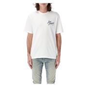 Amiri Holliwood Bomulls-T-shirt White, Herr