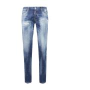 Dsquared2 Klassiska Denimbyxor med Fem Fickor Blue, Herr