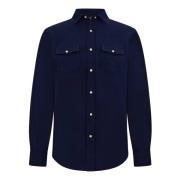 Boggi Milano Regular Fit Bomullsskjorta Blue, Herr